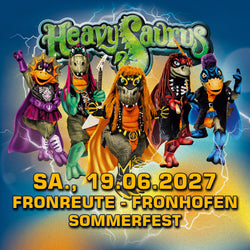 Heavysaurus Konzert beim Sommerfest in Fronreute-Fronhofen am 27. Juni 2019, Vivenu Event, veranstaltungsbild