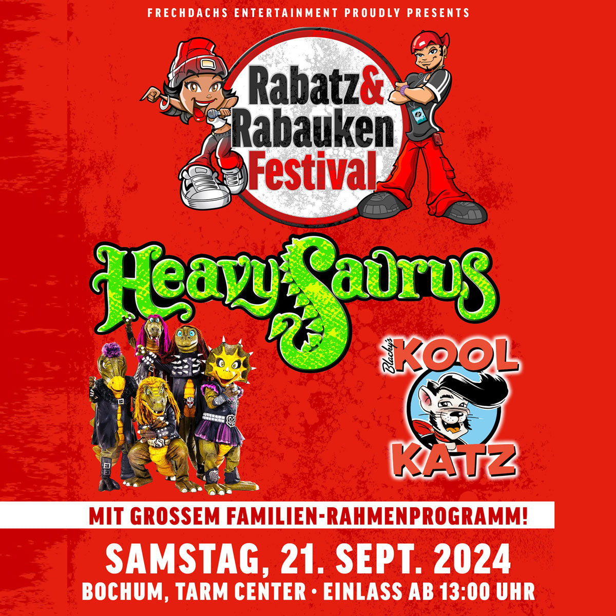 21.09.24 - Heavysaurus Konzert - Bochum Tarm Center - Rabatz & Rabauken Festival