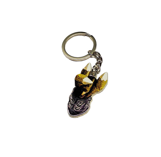 Schlüsselanhänger mit Pommesgabel Dinohand