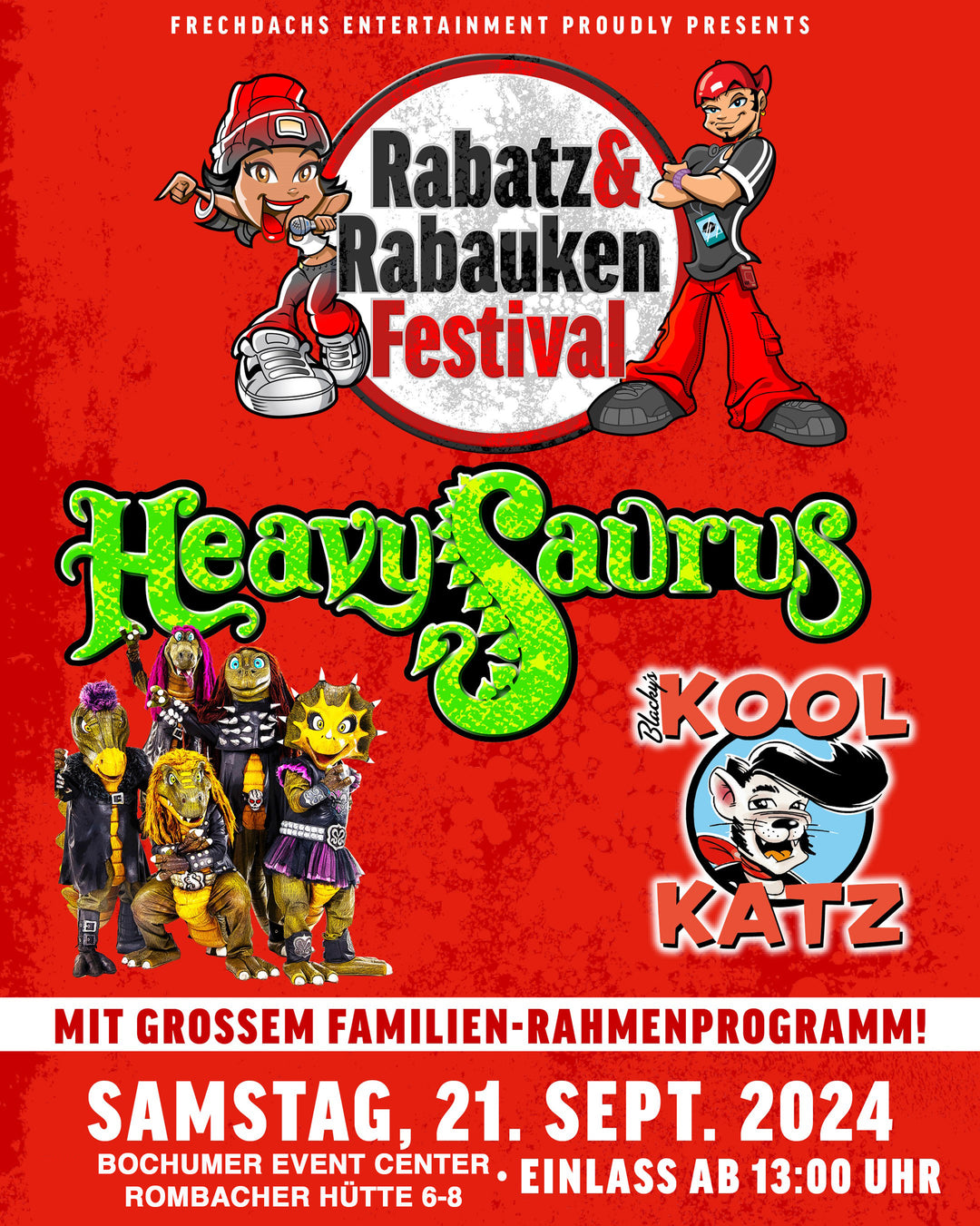 21.09.24 - Heavysaurus Konzert - Bochum Tarm Center - Rabatz & Rabauken Festival